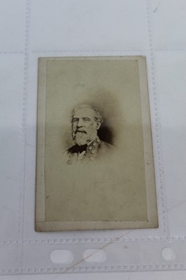 Lot 1053 - Carte De Visite Confederate Army General Lee, American Civil War.