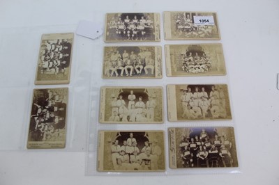 Lot 1054 - Cartes De Visite 1870s & 80s Sports teams. W. and A. H. Fry Photographers Brighton.