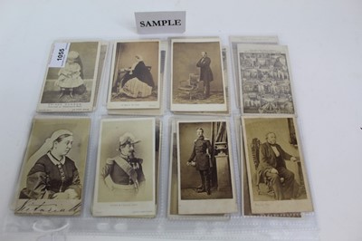 Lot 1055 - Cartes De Visite Queen Victoria and other members of the Royal family.