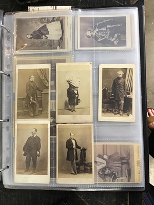 Lot 1057 - Cartes De Visit collection in album. Includes Military, Clergy, Aristocracy,  Signed Lola Montez Irish dancer and families.