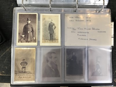 Lot 1057 - Cartes De Visit collection in album. Includes Military, Clergy, Aristocracy,  Signed Lola Montez Irish dancer and families.