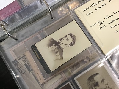 Lot 1057 - Cartes De Visit collection in album. Includes Military, Clergy, Aristocracy,  Signed Lola Montez Irish dancer and families.