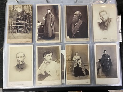 Lot 1057 - Cartes De Visit collection in album. Includes Military, Clergy, Aristocracy,  Signed Lola Montez Irish dancer and families.