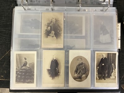 Lot 1057 - Cartes De Visit collection in album. Includes Military, Clergy, Aristocracy,  Signed Lola Montez Irish dancer and families.