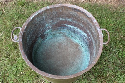 Lot 1352 - Large copper vessel