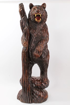 Lot 643 - Black Forest carved standing bear