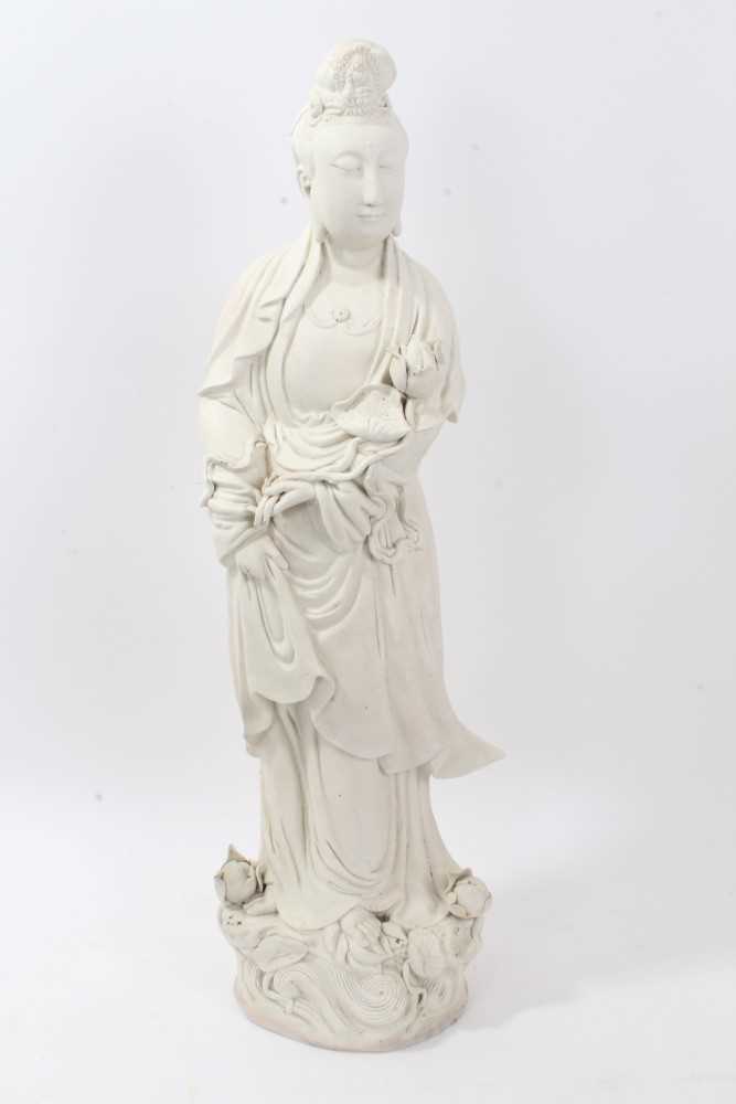 Lot 175 - Chinese blanc-de chine style standing figure