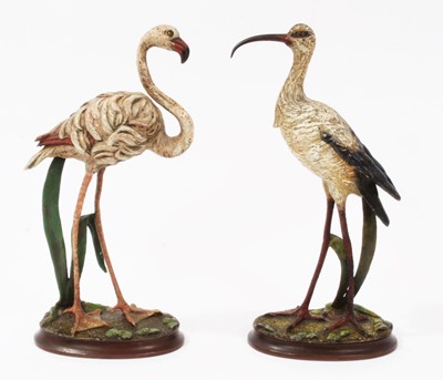 Lot 642 - Pair of cold painted bronzes