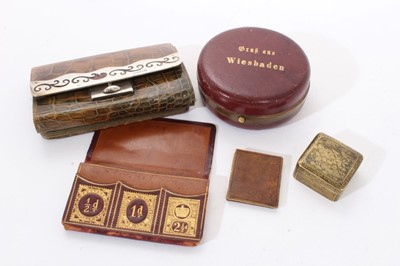Lot 349 - Late 19th/early 20th century German travelling writing set.