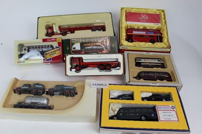 Lot 1437 - Die cast boxed selection of Corgi, including larger models, buses, trackside models, Eddie Stobart etc.