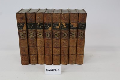 Lot 1073 - Edmund Burke - The Works and correspondence, 1852 edition, 8 volts, together with other decorative bindings