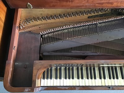 Lot 106 - Georgian flatbed pianoforte