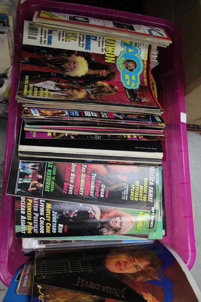 Lot 1868 - Qty of rock/metal magazines 1980s/90s