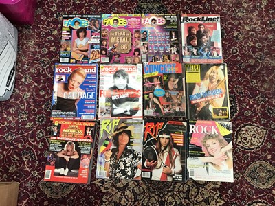 Lot 1868 - Qty of rock/metal magazines 1980s/90s