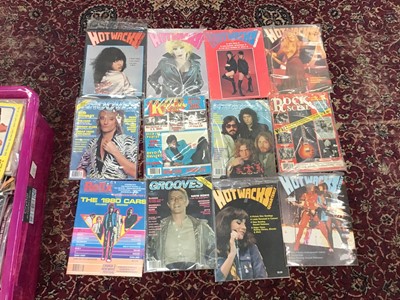 Lot 1873 - Qty of rock/pop magazines 1970s/80s