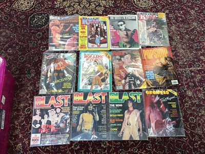 Lot 1873 - Qty of rock/pop magazines 1970s/80s