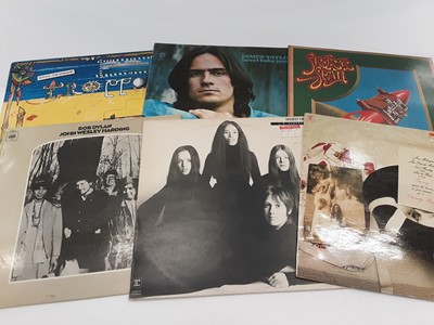 Lot 1874 - Qty mixed records rock, pop, prog LPs, Bowie, Floyd, Zepplin