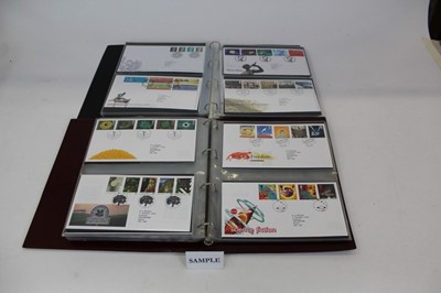 Lot 1229 - Stamps Box of six folders of GB illustrated first day covers