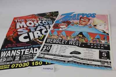 Lot 1276 - 70 Modern circus posters in bag