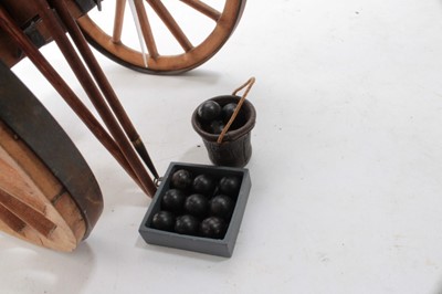 Lot 782 - Fine Model artillery cannon on carriage