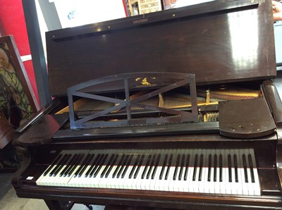 Lot 1276 - Early 20th century boudoir grand piano by John Strohmenger & Sons, London