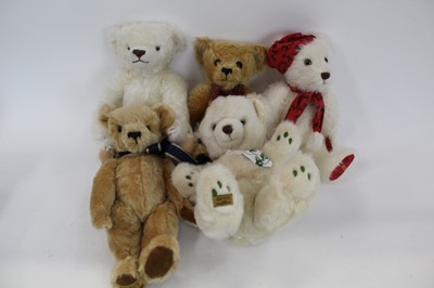 Lot 1464 - Teddy bear selection, Merrythought Christmas, 1999 & 2000, William, and Alexander Bear