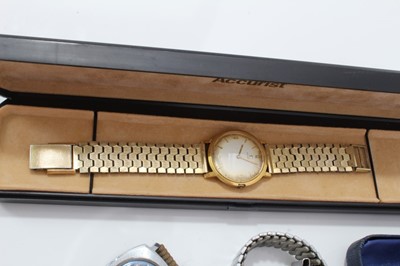 Lot 39 - 1960s Gentlemen's Omega gold plated wristwatch and other watches