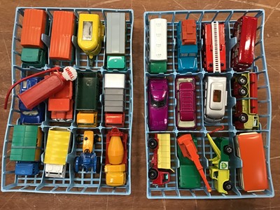 Lot 1475 - Die cast Matchbox Super Fast carry case containing 48 unboxed models all in pristine condition.