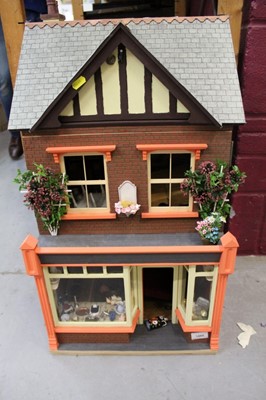 Lot 1480 - Model Antique shop with contents.