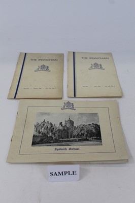 Lot 1145 - Group of Ipswich School ephemera including issues of 'The Ipswichian'