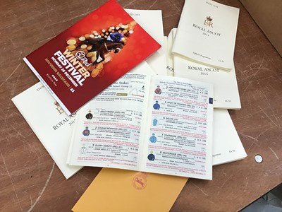 Lot 388 - Group of Royal Ascot and other Horse Racing programmes