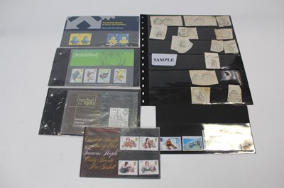 Lot 1127 - Stamps Presentaion of GB Presentation Packs, World issues on stock card,etc.