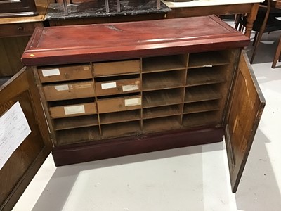 Lot 35 - Victorian stained mahogany bookcase base with...