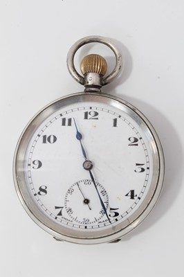 Lot 59 - Two silver cased pocket watches, Dent London pocket watch and a fob watch