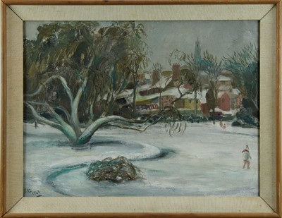 Lot 1026 - Sylvia St George - snow scene Colchester