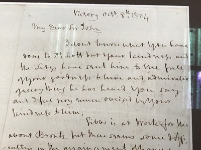 Lot 1162 - Admiral Horatio Nelson, Viscount Nelson (1758 - 1805) rare and important signed letter