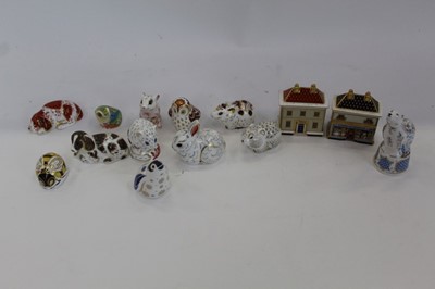 Lot 958 - Twelve Royal Crown Derby paperweights including Puppy, Scruff, Bunny, Owlet and Tree Frog plus a Royal Worcester Polar Bear