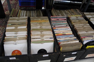 Lot 1850 - Seven boxes of 7" singles (approximately 900)