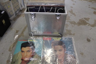 Lot 1853 - Two cases of LP records including Elvis Presley and Rod Stewart- including some scarcer Elvis