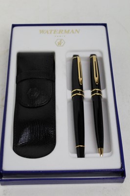 Lot 1986 - Waterman Ballpoint and fountain pen set and a choral whistle