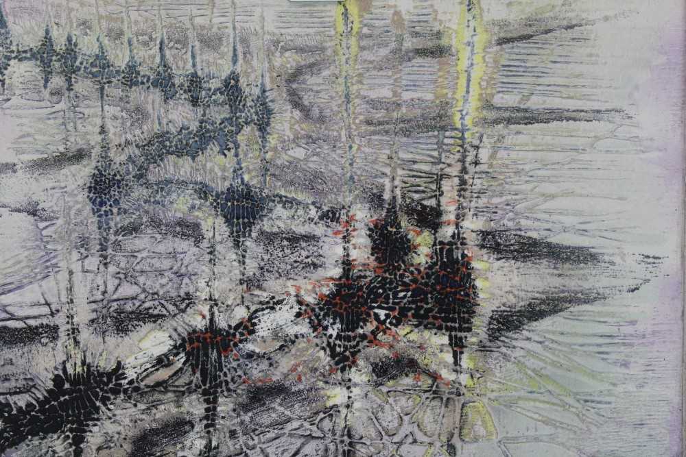 Lot 1148 - Krishna Reddy (1925-2018) lithograph,