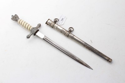 Lot 765 - Scarce Nazi German Naval Administration Officers' dagger