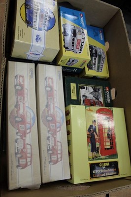 Lot 1490 - Corgi Classics boxed selection including Buses, Post Office Telephones, GPO Telephones and others (15)