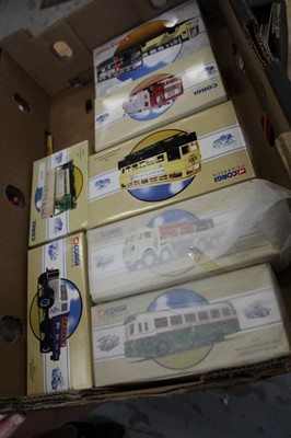 Lot 1492 - Diecast boxed selection of Corgi Classic Buses and Haulage vehicles, Bygone collectors models and others (13)