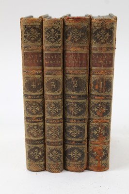 Lot 306 - Fielding (Sarah)] "A Lady". The Adventures of David Simple..., 2 vol., 1744, second edition with preface by Henry Fielding, also volumes 3 and 4 - Familiar letters between the principle characters...