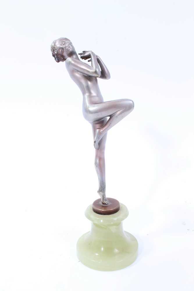 Lot 1994 - Josef Lorenzl Art Deco style silvered