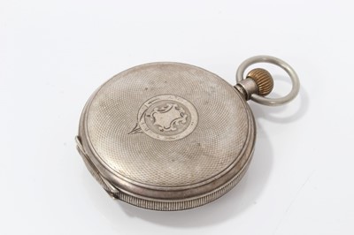 Lot 132 - George V silver open faced pocket watch (Birmingham 1919) together with three other silver cased open faced pocket watches (4)