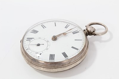 Lot 134 - Victorian silver open faced pocket watch (Birmingham 1900) together with three other silver open faced pocket watches (4)