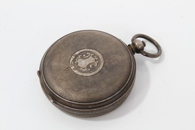 Lot 134 - Victorian silver open faced pocket watch (Birmingham 1900) together with three other silver open faced pocket watches (4)