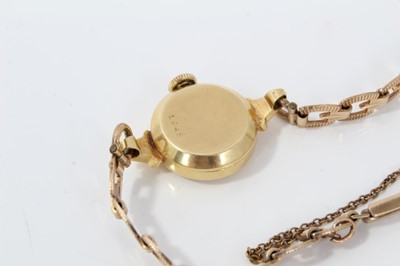 Lot 141 - Ladies Tudor 18ct gold cased wristwatch on 9ct gold bracelet